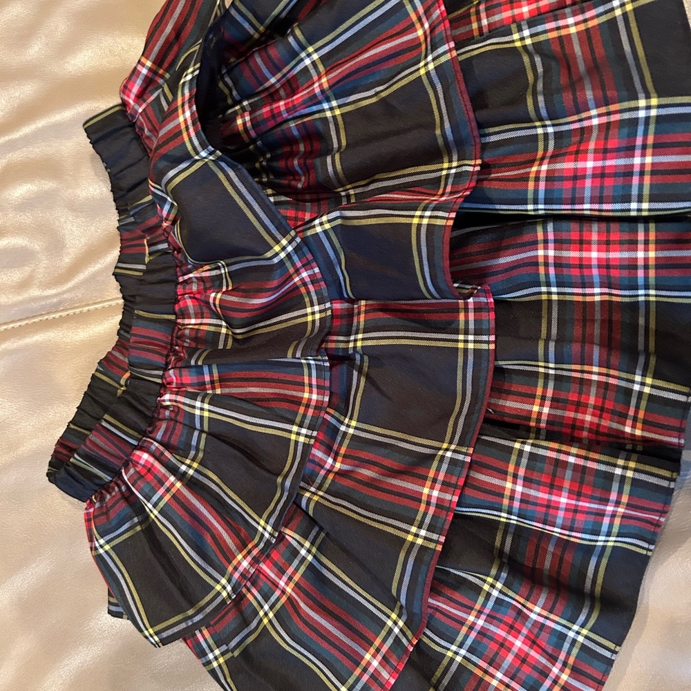 Crew kids plaid skirt